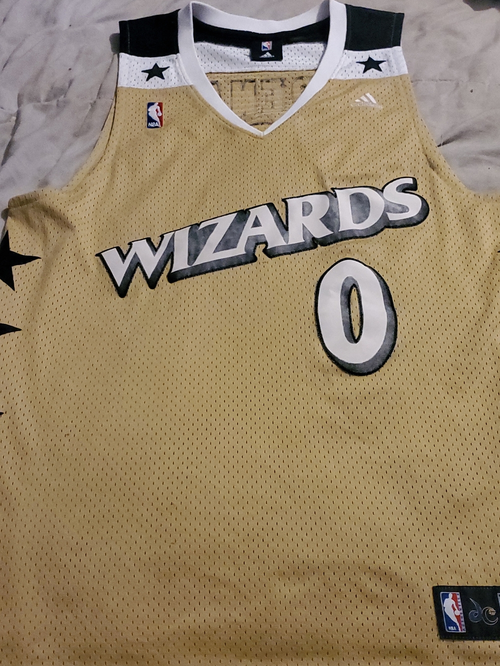 NBA Authentic Adidas Throwbac Rare Washington Wizards Gilbert Arenas Jersey...🏀